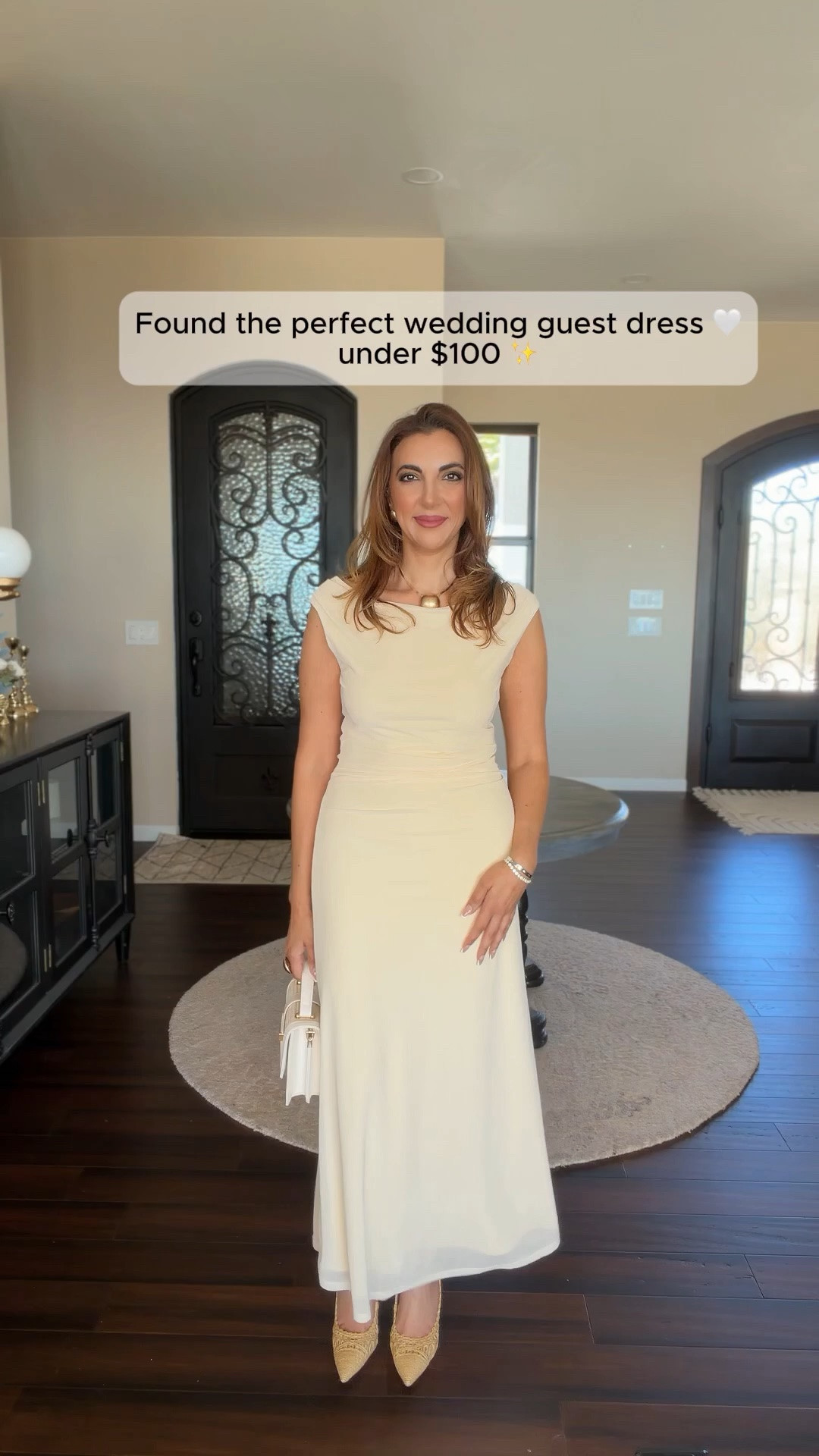 The kind of dress you’ll be reaching for all season long. 🤍✨ 
Elegant, flattering, and easy to style for weddings, bridal showers, brunch, date nights, and so many other special occasions. This is one of those timeless pieces you’ll never regret having in your closet!

#LTKootd #LTKWedding #LTKWorkwear