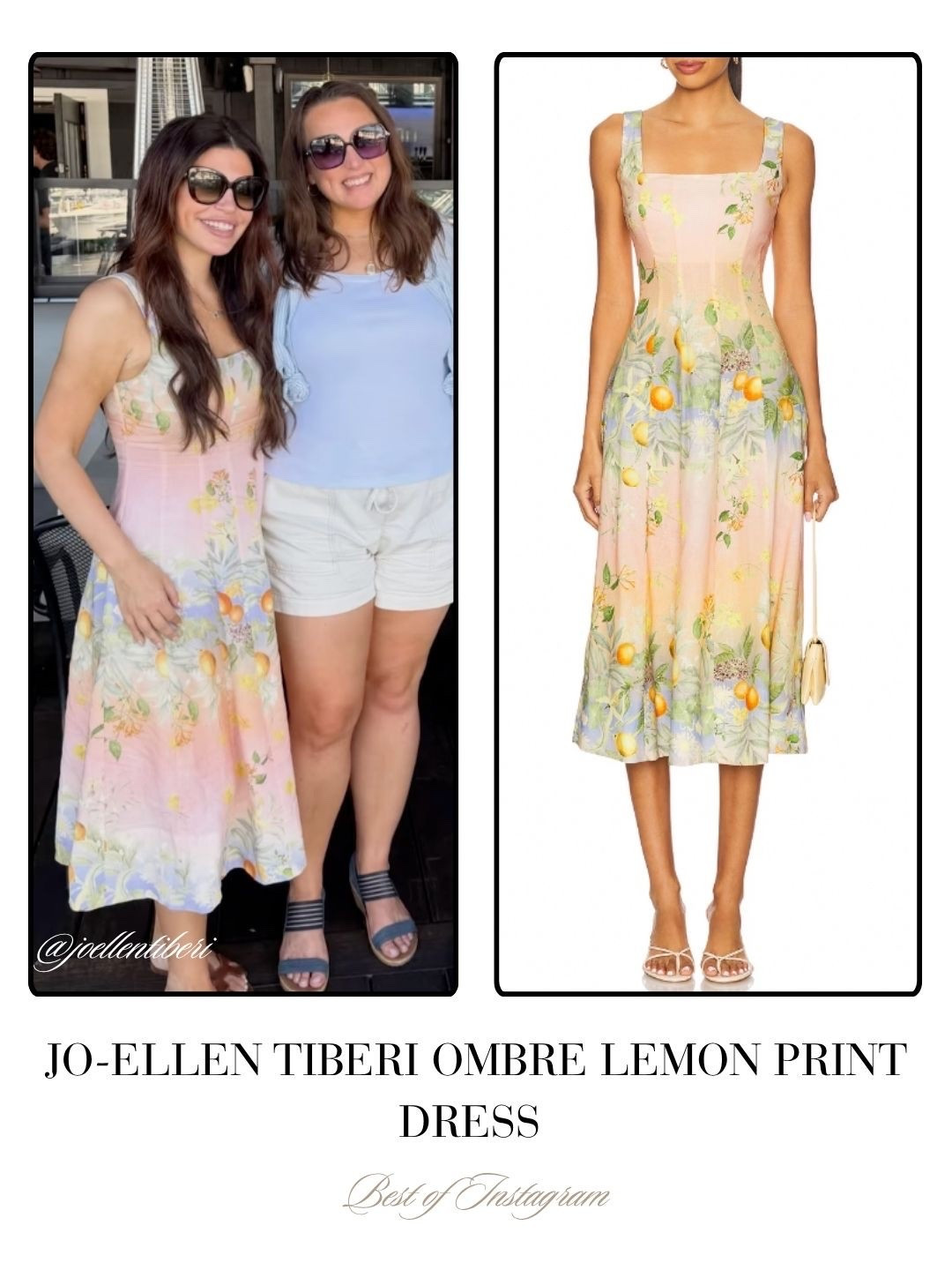 Jo-Ellen Tiberi’s Ombré Lemon Print Dress 📸 = @joellentiberi