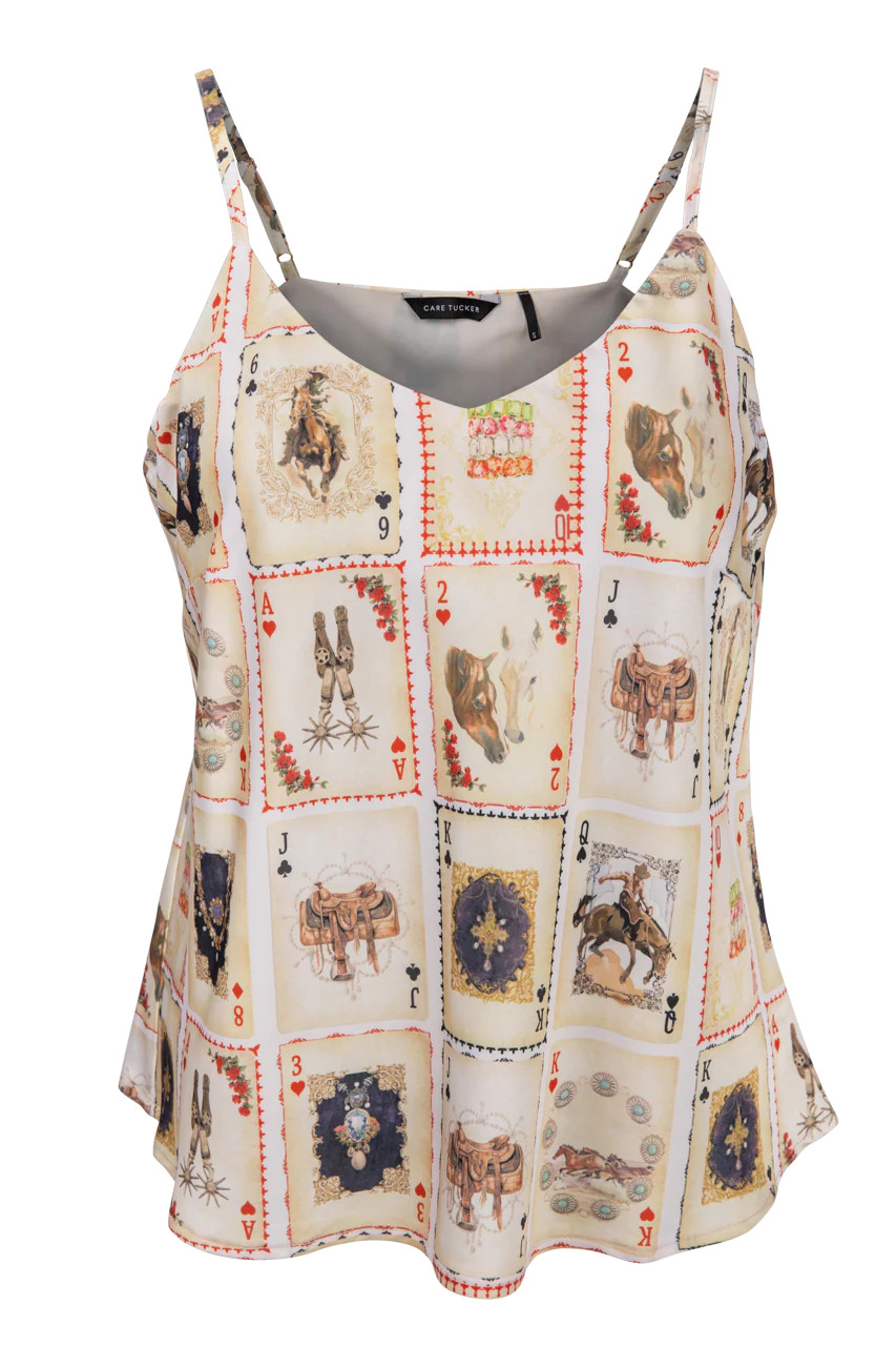 Western Cards Printed Cami | Pinto Ranch