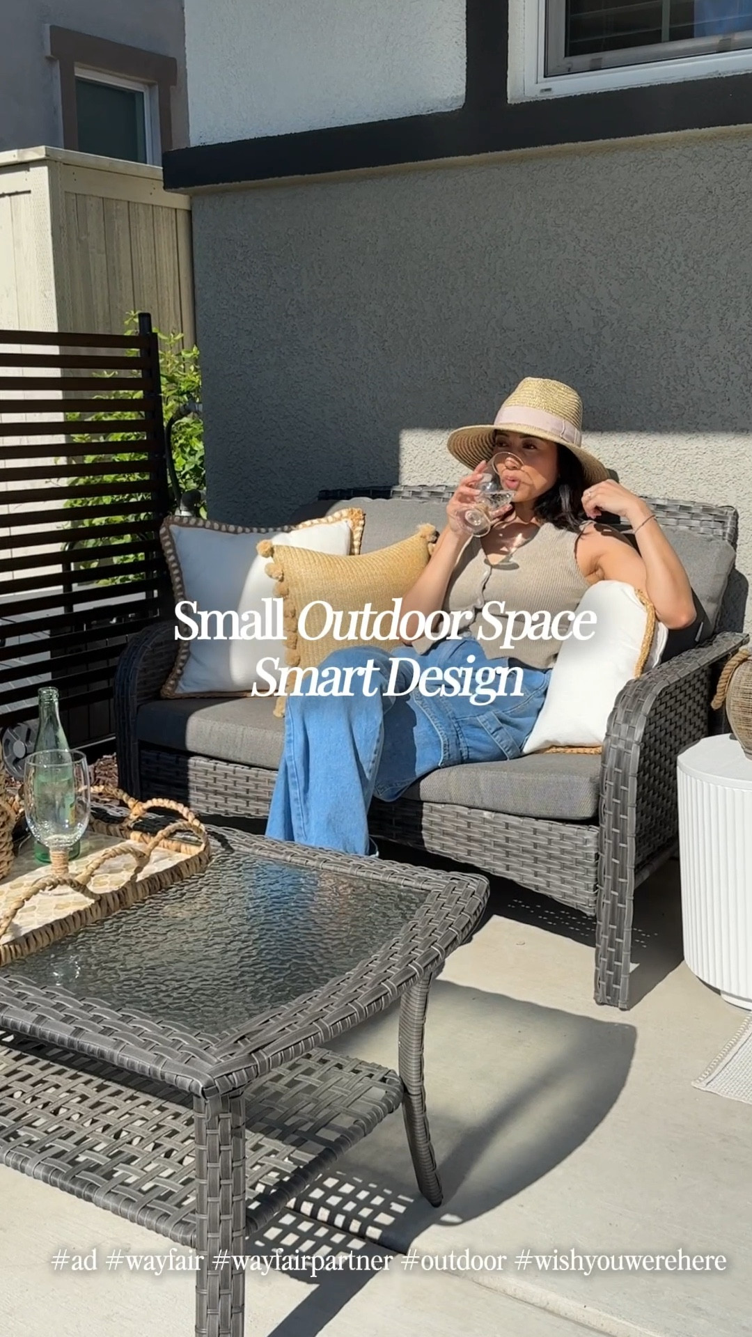 Small outdoor space, styled smarter with @Wayfair—shop everything here.

#ad #wayfair #wayfairpartner #outdoor #wishyouwerehere 

#LTKSeasonal #LTKHome