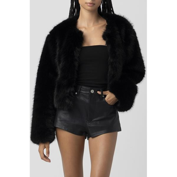 Faux Fur Crop Jacket | South Moon Under
