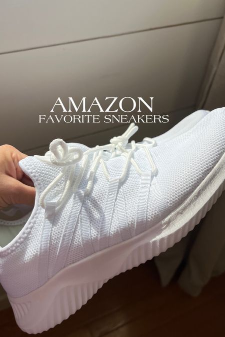 amazon white sneakers / amazon finds / amazon neutral favorites 🤍🫶🏼 so comfy! they come in other colors as well - follow my insta for more finds trendykenziee 

#LTKMostLoved #LTKfindsunder50 #LTKshoecrush