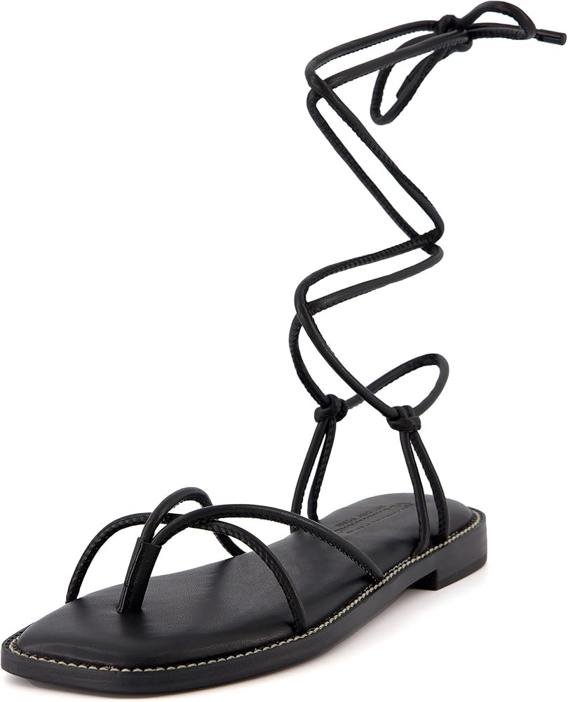 CUSHIONAIRE Women's Virtue lace up sandal +Memory Foam, Wide Widths Available | Amazon (US)