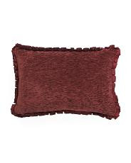 14x20 Velvet Chenille Ruffle Bolster Pillow | Home | TJ Maxx | TJ Maxx