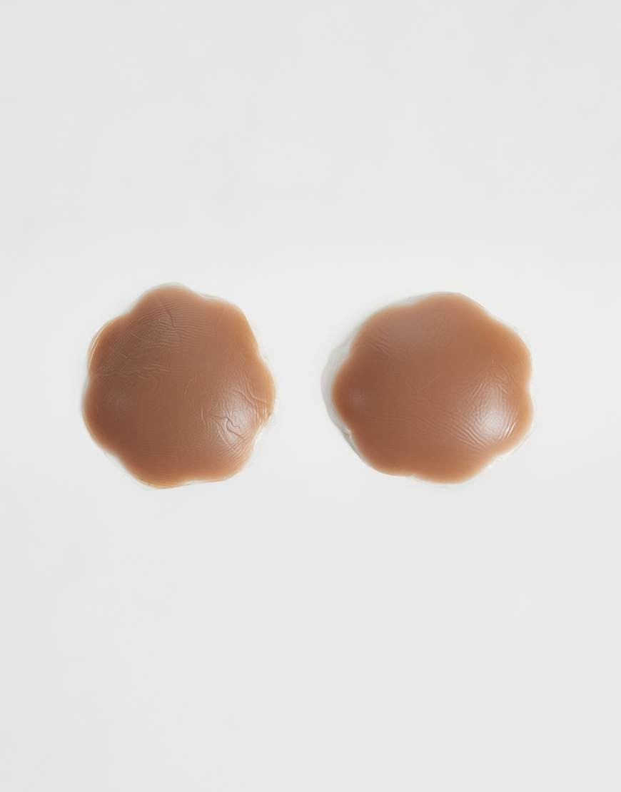 ASOS DESIGN tonal silicone reusable nipple covers in brown | ASOS (Global)