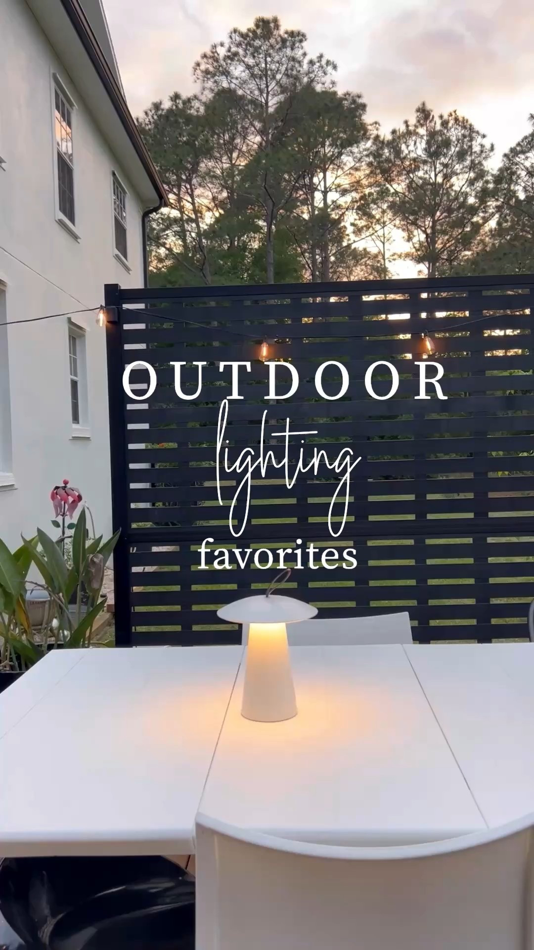 Solar rechargeable and plug in! These lights add so much to any outdoor space! 