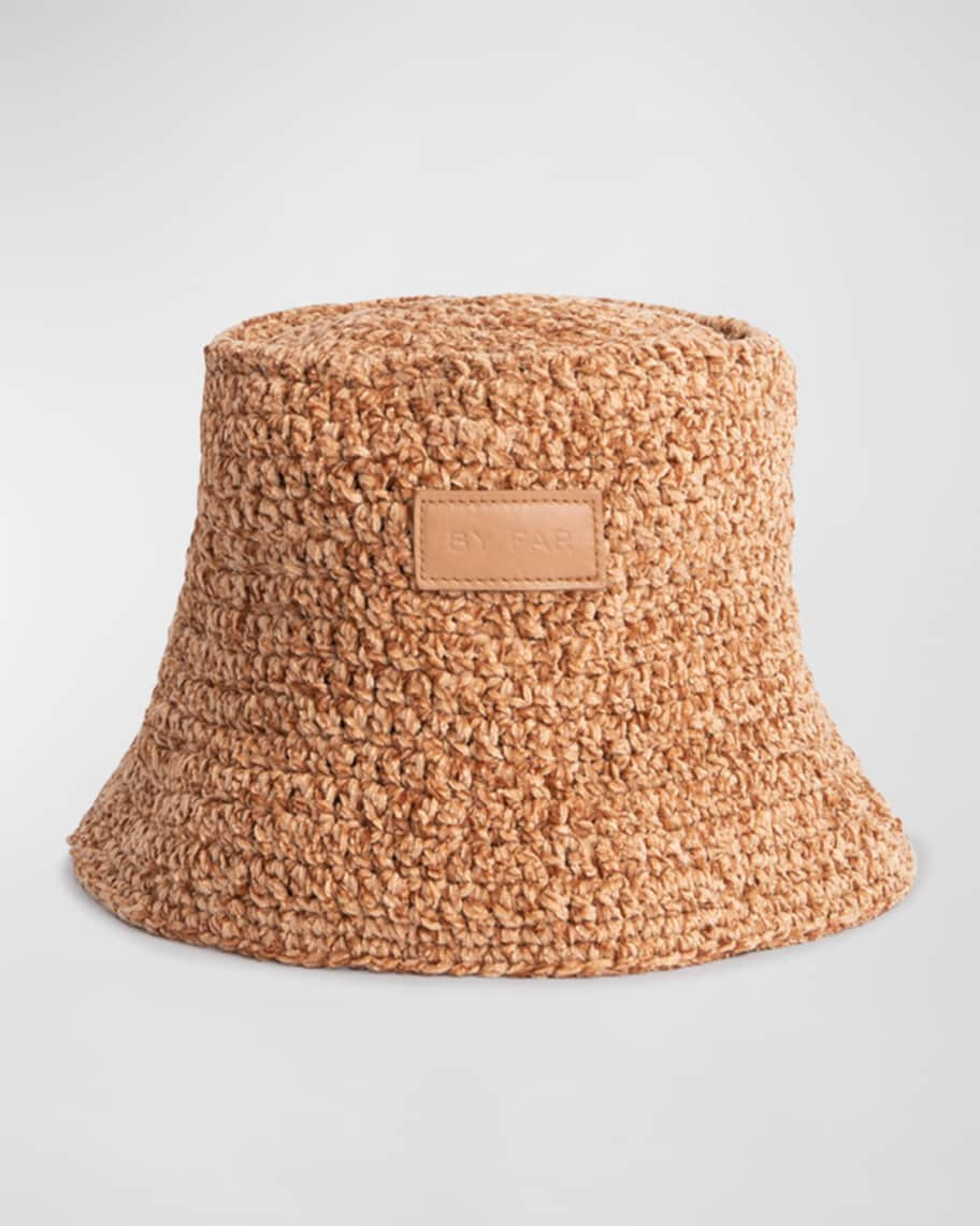 BY FAR Robbie Chenille Bucket Hat | Neiman Marcus