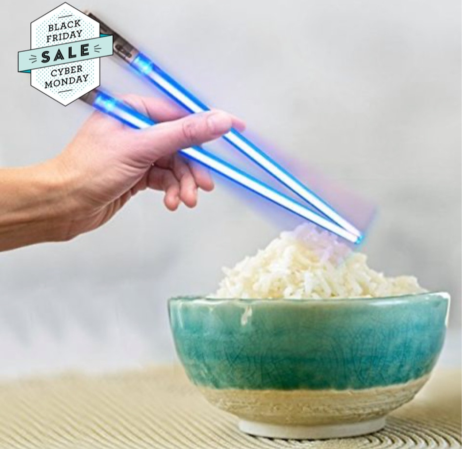 Star Wars
Chopsticks
Light sabers
Food
Gadgets 