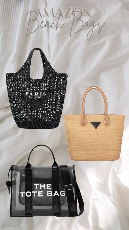 Amazon designer inspired beach bags under $40 

#LTKFindsUnder50 #LTKSeasonal #LTKSaleAlert