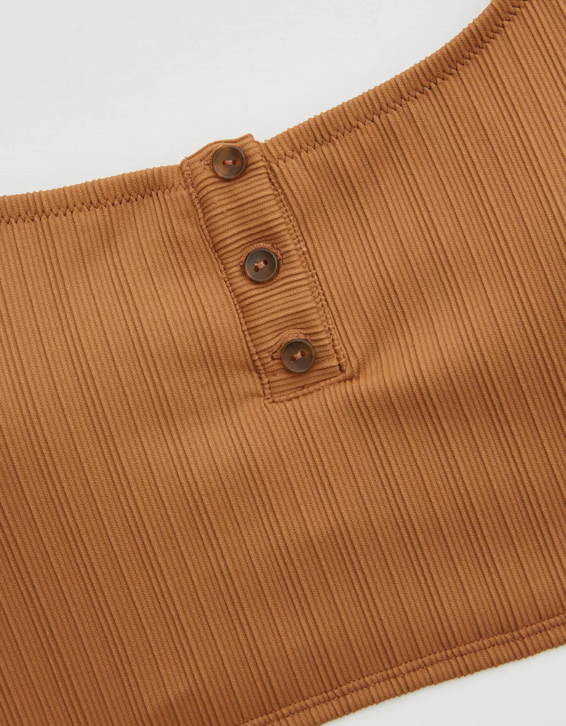 Aerie Striped Ribbed Longline Scoop Bikini Top | American Eagle Outfitters (US & CA)