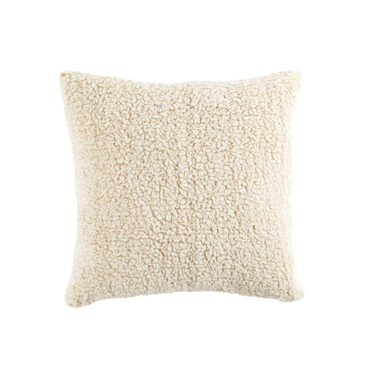 20"x20" Oversize Olivia Faux Shearling Square Throw Pillow - Lush Décor | Target