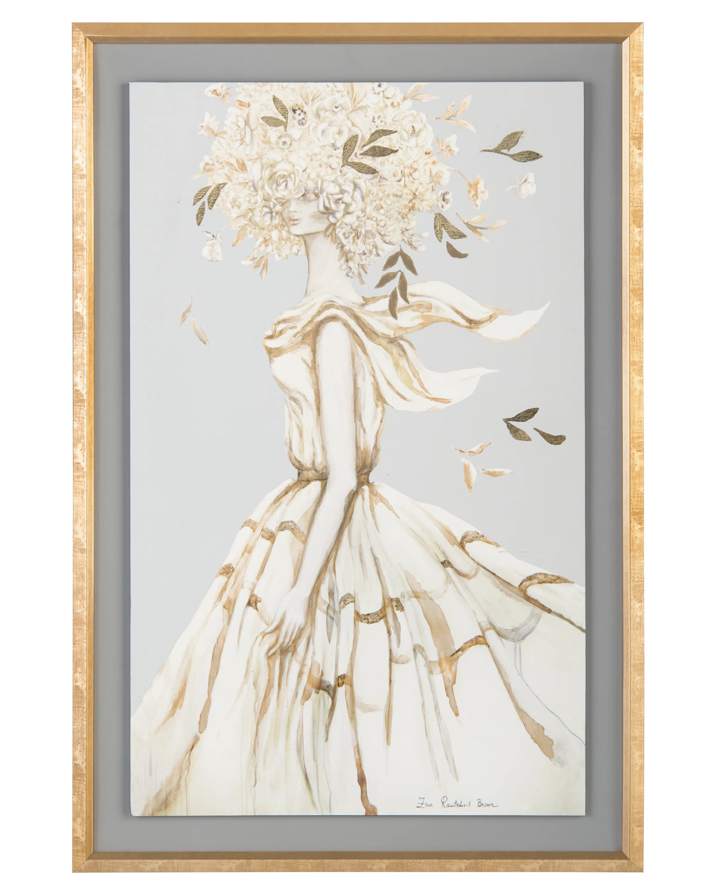 Zana Brown " Golden Femme II " by Zana Brown Painting Print | Wayfair North America