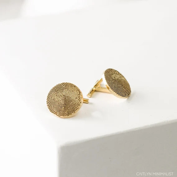 Actual Fingerprint Cufflinks in Sterling Silver  Personalized | Etsy | Etsy (US)