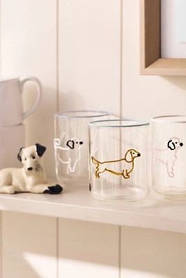 The Love Notes Icon Juice Glass: Dog Edition | Anthropologie (US)