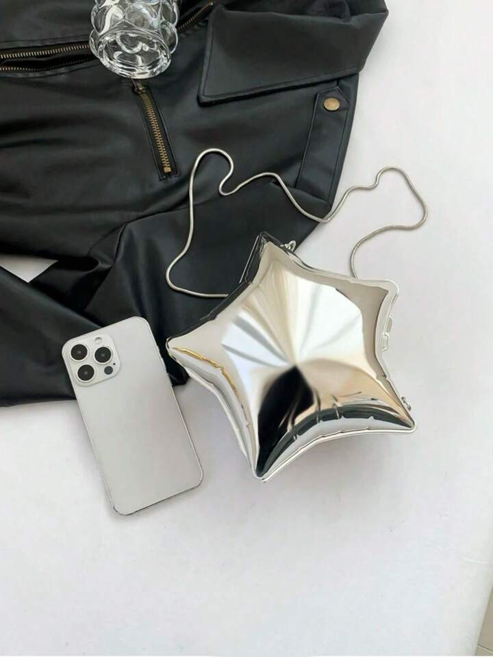 Dedoo 1pc New Personality Fashionable Star Shaped Shoulder Bag With Chain, Expanding Star Shape B... | SHEIN