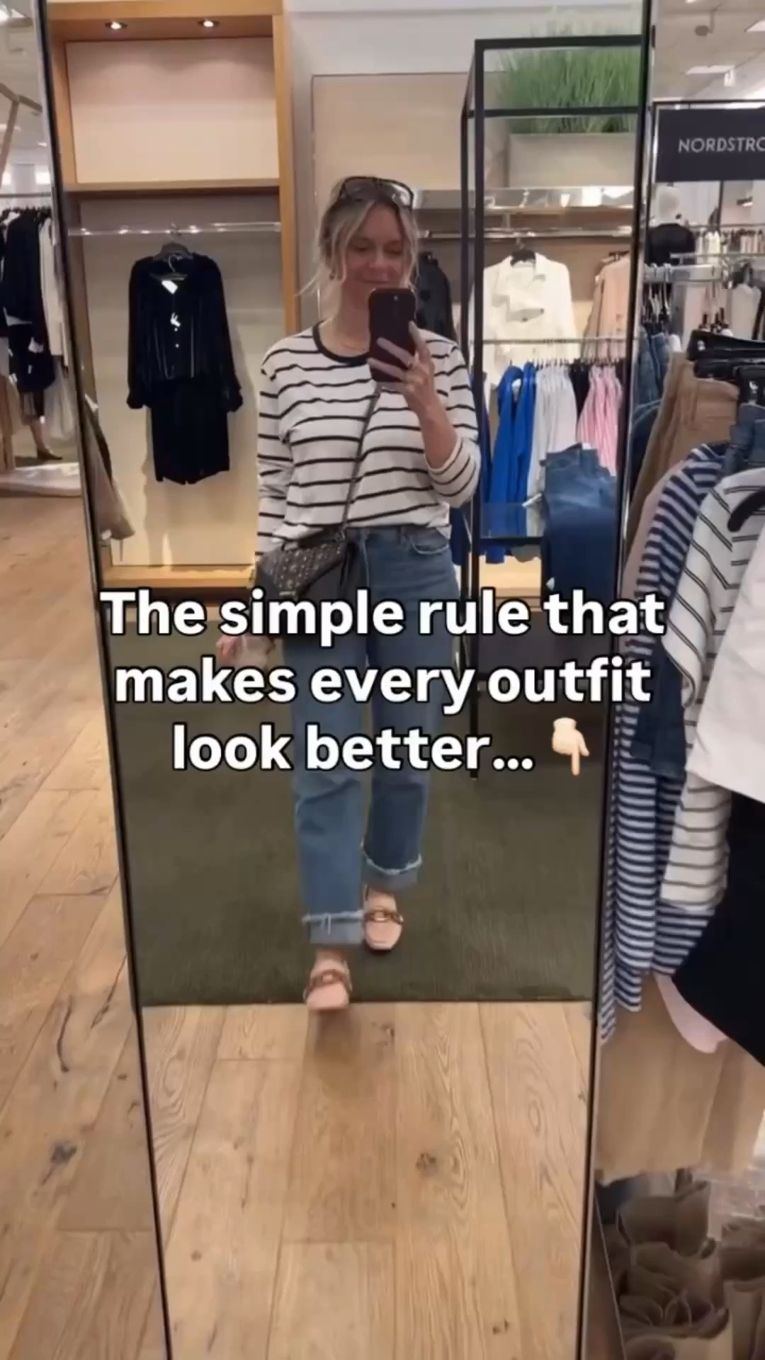 ✨ Ever put on an outfit and feel like something is off? 

The secret is The Rule of Thirds! Instead of splitting your outfit in half (which can make you look boxy or unbalanced), try dividing it into ⅓ + ⅔ proportions. 

This creates a more flattering, effortless look.👖 

Example: High-waisted jeans + a tucked-in sweater = ✔️ 
🚫 Low-rise jeans + a long untucked top = ❌ 

Try it out and see the difference! Would you wear this? 👇

#personalstylist #stylehack #fashiontips  #howtostyle #effortlessstyle styletricks fashionhacks wardrobetips stylemadeeasy outfitideas
