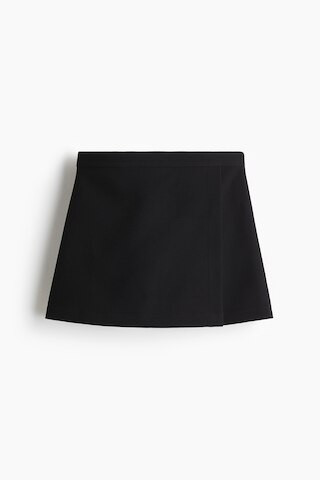 H & M - Skort im Wickelschnitt - Schwarz - Damen | H&M (DE, AT, CH, NL, FI)