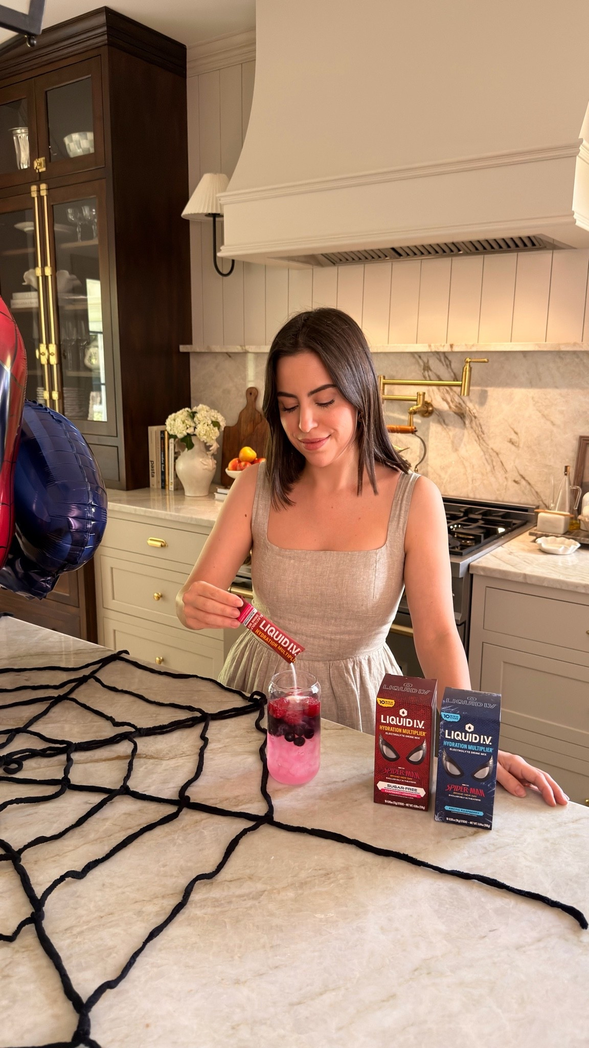 #ad A little Spider-Man movie night surprise for the boys 🕷️🍿❤️ We went all in with themed snacks, their favorite movie, and I made myself a fun mocktail with the limited-edition @liquidiv Spider-Man Hydration Multiplier! It’s made with essential vitamins and designed to hydrate faster than water alone. The perfect excuse to make an ordinary movie night a little more fun! 🕸️✨
#LiquidIVPartner #TargetPartner #SpiderManBrandNewDay @target @spidermanmovie