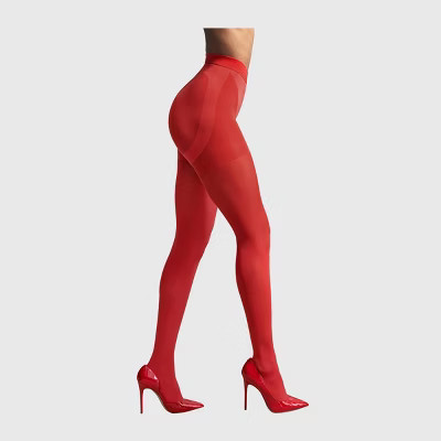 L'eggs Women's 60 Denier 360 Contour Opaque Tights - Red XXL | Target