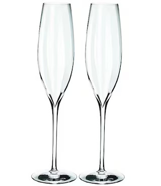 Waterford Crystal Elegance Optic Champagne Flutes, Set of 2 | Dillard's | Dillard's