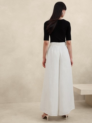 Lina Linen Wide-Leg Pant | Banana Republic (US)