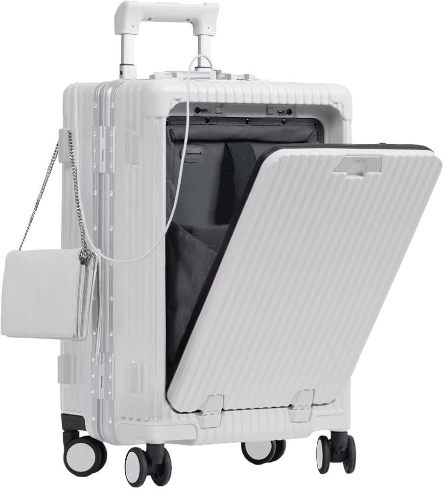 Nobl Travel Carry On Luggage, Noble Zipperless Aluminum Frame PC Hard Shell Suitcase, 22.5x15x9.5... | Amazon (US)