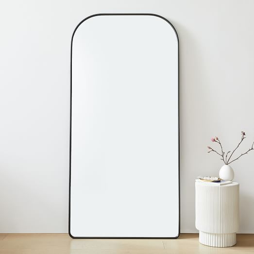 Streamline Oversized Wide Arch Metal Floor Mirror | West Elm (US)