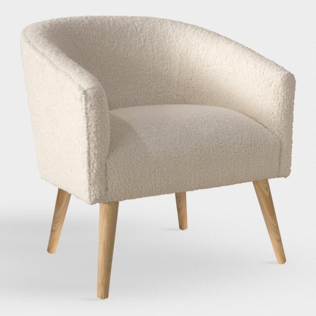 Faux Sheepskin Ilana Upholstered Chair | World Market