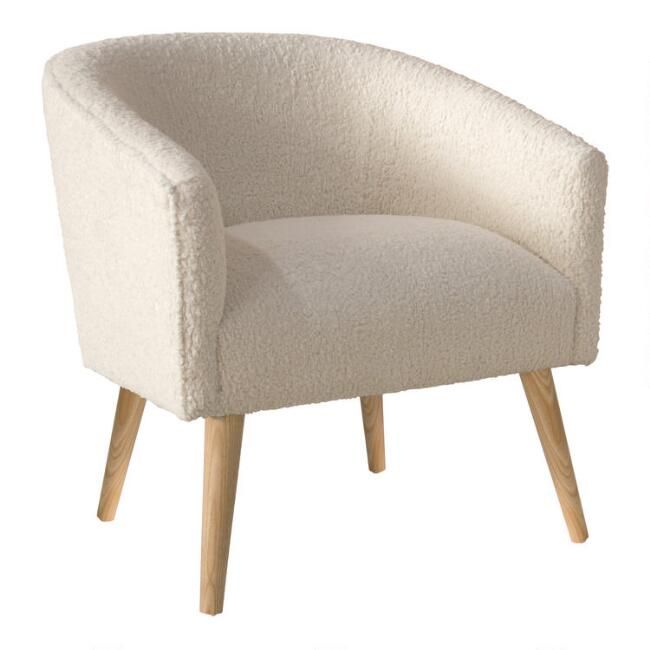 Faux Sheepskin Ilana Upholstered Chair | World Market