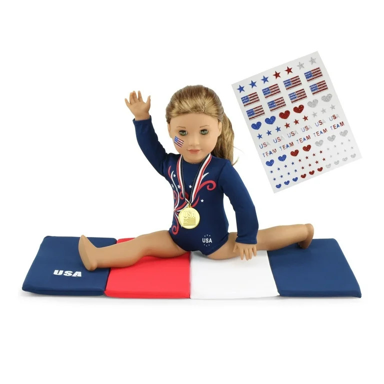 Emily Rose 18 Inch Doll Clothes Doll 4 Piece Gymnastics Gymnast Clothing & Accessories Set Outfit... | Walmart (US)