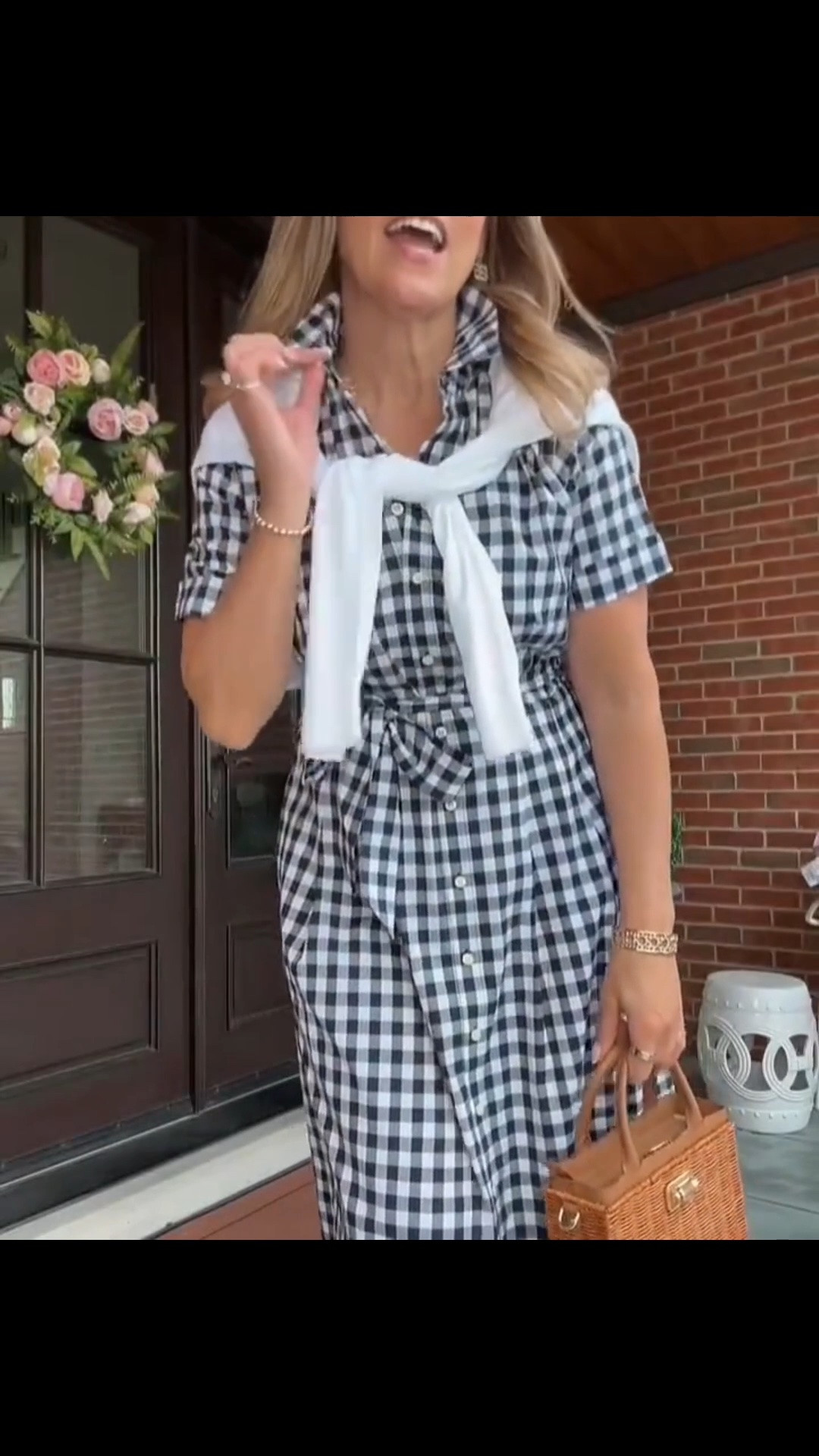 I am loving this Talbots outfit for summer. The gingham dress feels so classic, and the cardigan around the shoulders adds the perfect extra layer. Paired with these cute summer flats, it’s such an easy look for lunch, church, or a casual day out. s

#LTKSeasonal #LTKOver40 #LTKMidsize