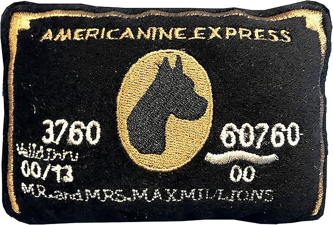 Dog Diggin Designs Credit Card Collection | Unique Squeaky Parody Plush Dog Toys – Don’t Leav... | Amazon (US)