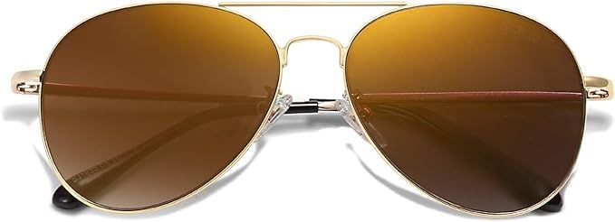 SOJOS Trendy Aviator Sunglasses for Women and Men | Amazon (US)