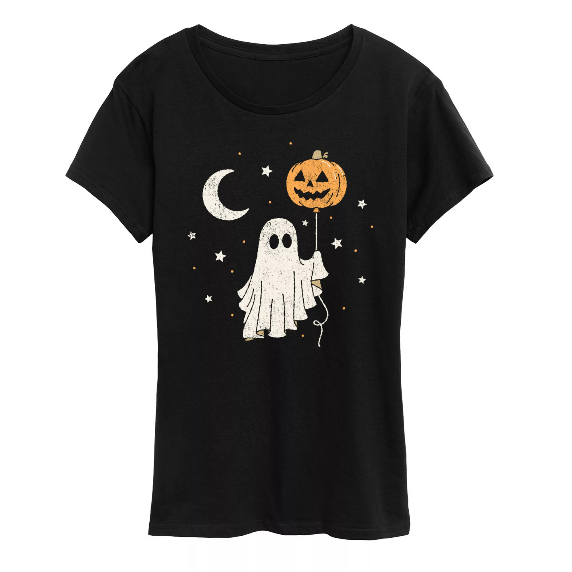 Women's Ghost & Pumpkin Balloon Graphic Tee | Kohl's