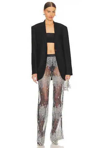 Vondra Pant | Black & Silver Rhinestone Pants Outfit Ideas | Black Blazer Outfit Inspo Concert Look | Revolve Clothing (Global)
