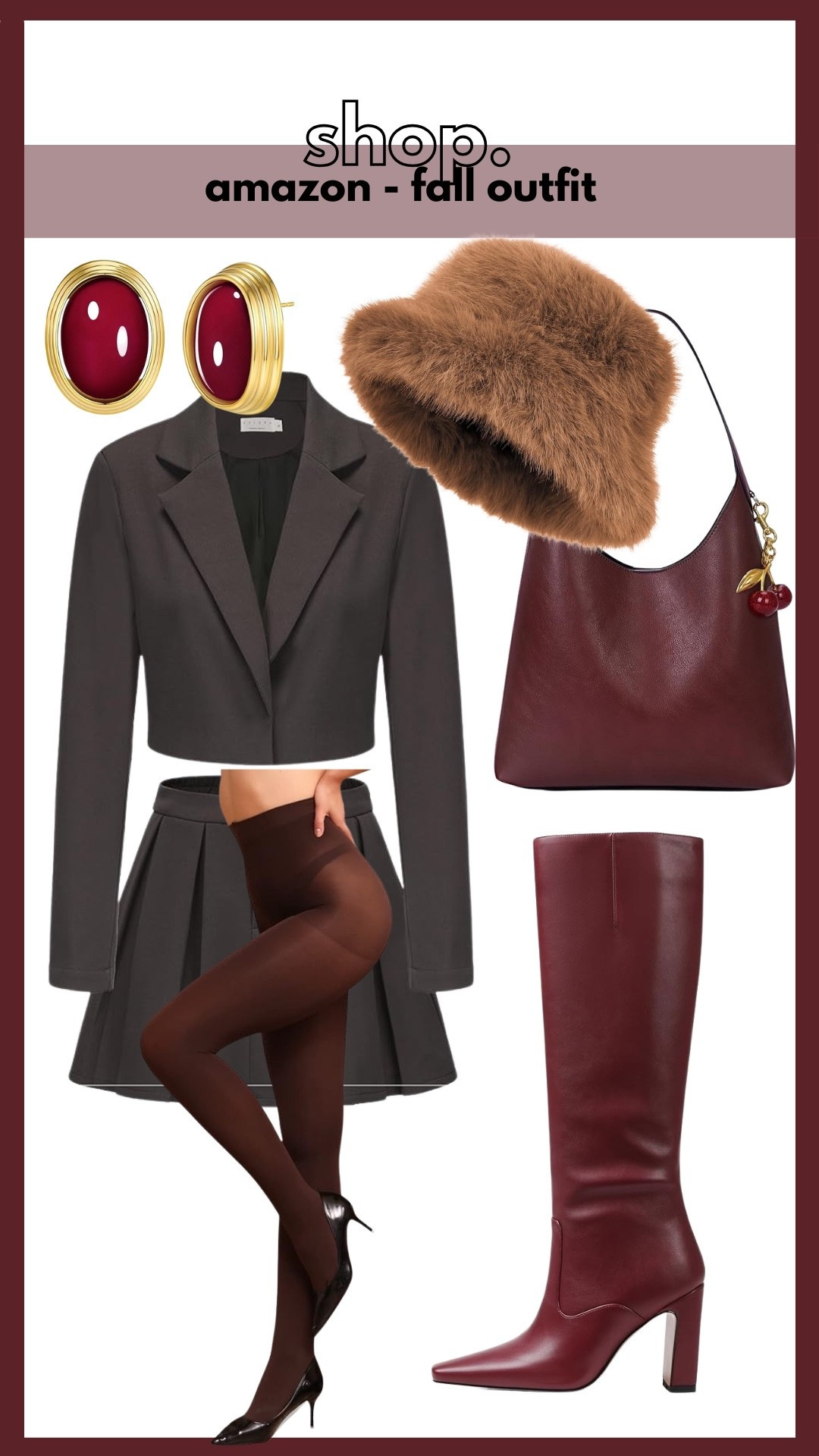 Amazon outfit, fall outfit, knee high boots, matching set, shoulder bag, fur hat, tights 

#LTKFindsUnder100 #LTKSeasonal #LTKStyleTip