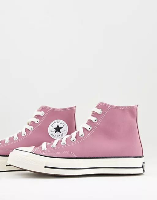 Converse Unisex Chuck 70 Hi trainers in berry | ASOS (Global)