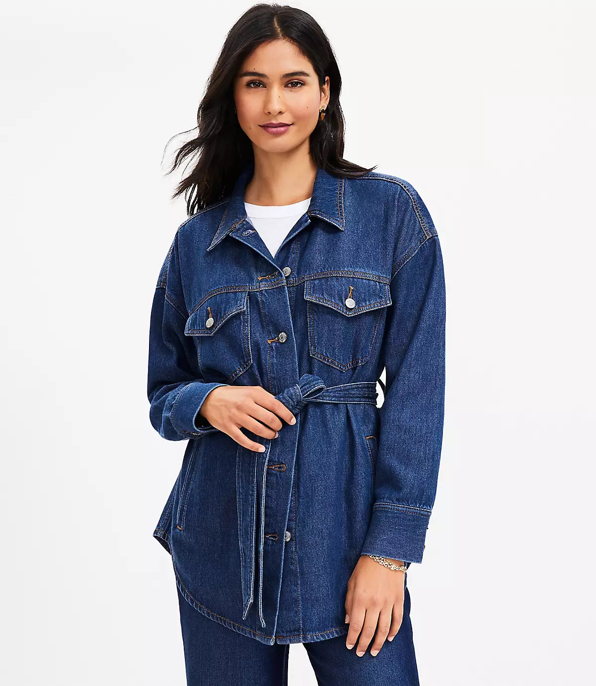 Denim Safari Jacket | LOFT
