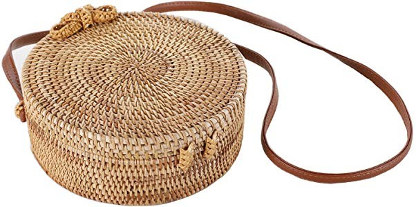 Rattan Boho Purse Handwoven Straw Bag | Amazon (US)