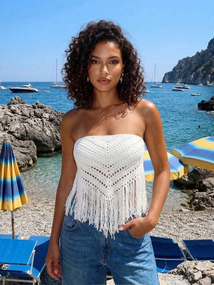 Crochet Tube Top | SHEIN