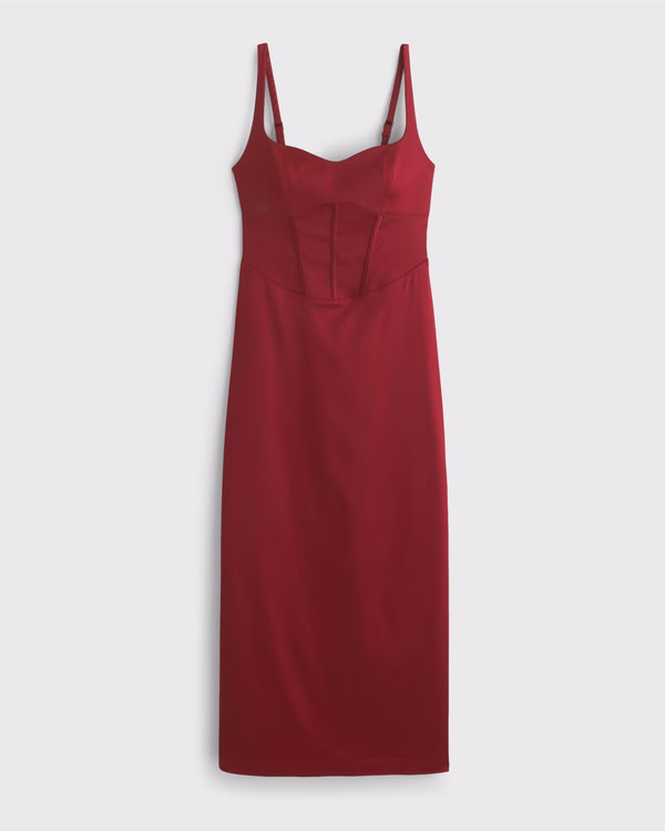 Corset Midi Dress | Abercrombie & Fitch (US)