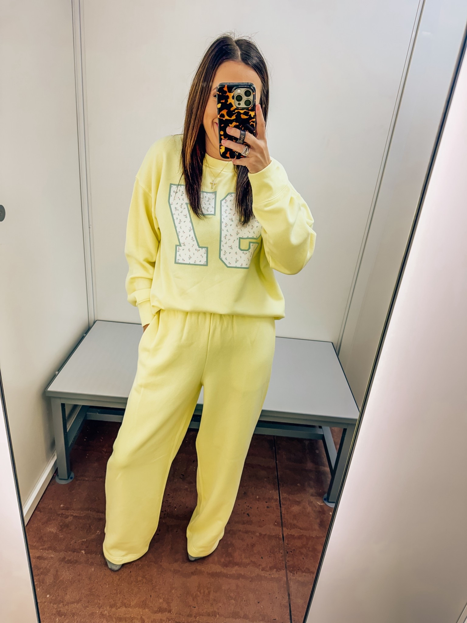 Walmart yellow set in a medium in both - spring winter summer sweatshirt and sweatpants both under $20 

#LTKootd #LTKFindsUnder50 #LTKFindsUnder100
