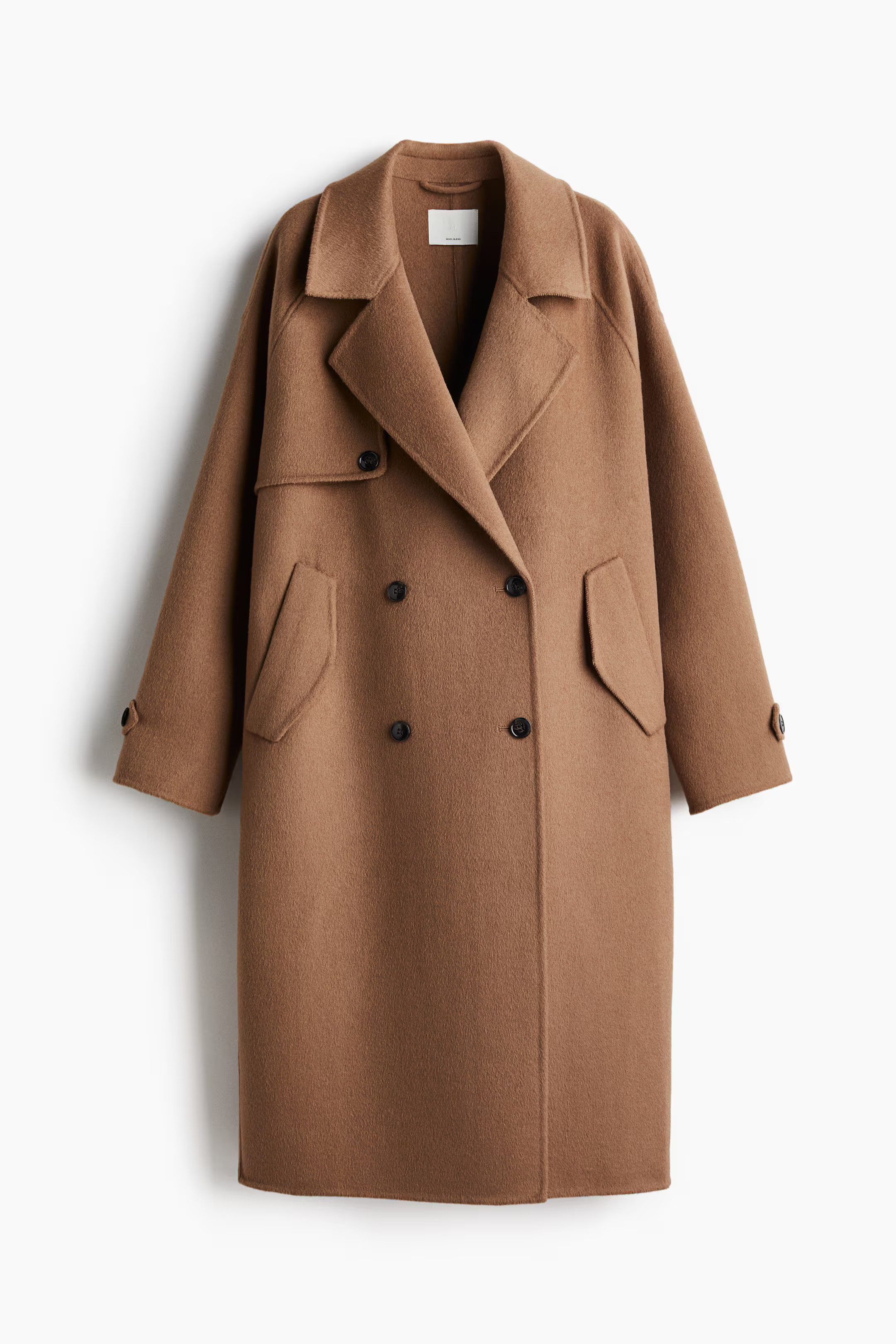 Handmade wool-blend coat - Dark beige - Ladies | H&M GB | H&M (UK, MY, IN, SG, PH, TW, HK)