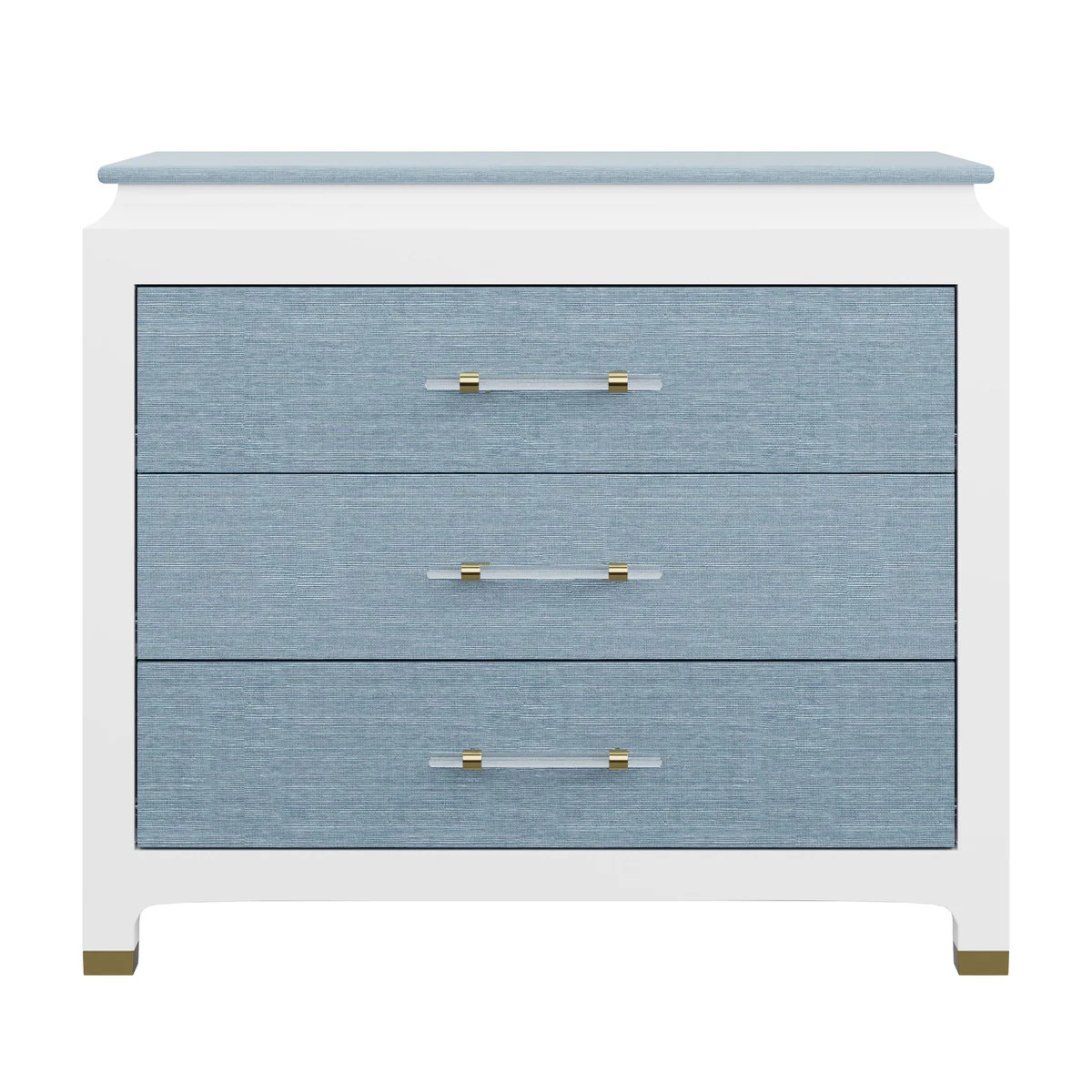 Recon Chest in Tulum Grasscloth | Contemporary Nightstand | Scout Design Studio