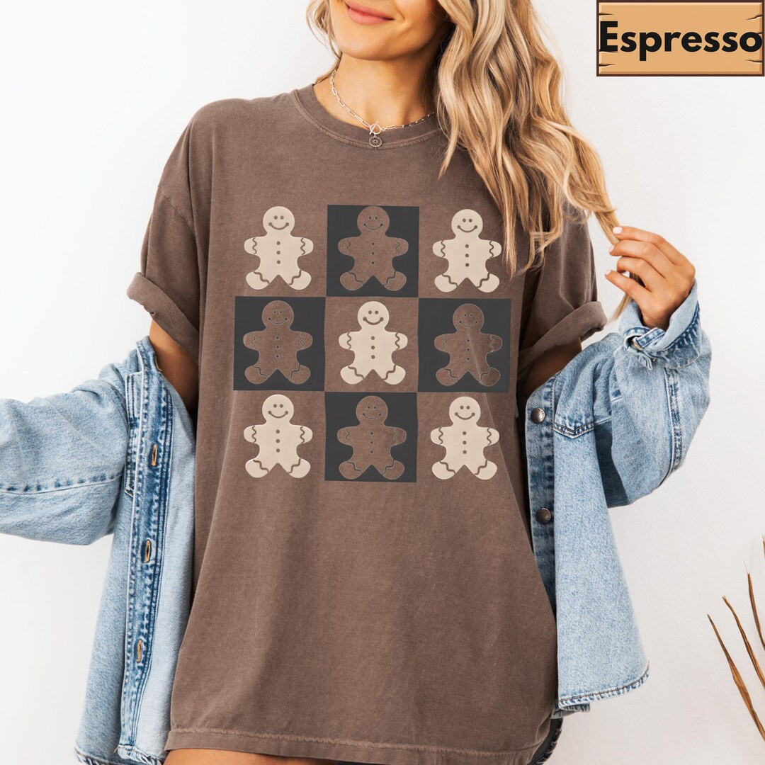 Comfort Colors® Gingerbread Man Shirt - Christmas Gingerbread Cookies Shirt - Festive Holiday Ou... | Etsy (US)