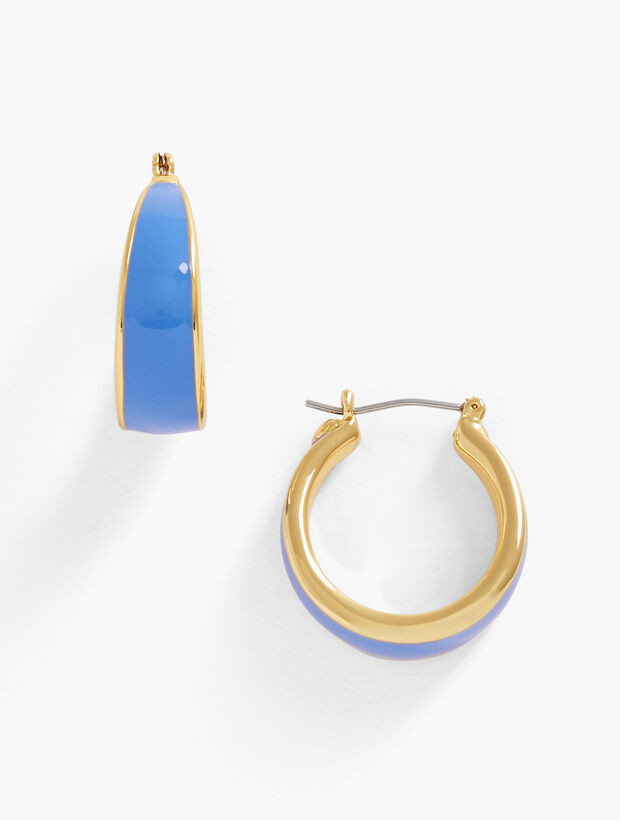 Candy Coated Classic Hoop Earrings | Talbots