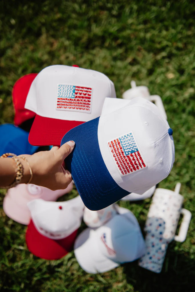 American Flag Two-Toned Hat | Katydid.com