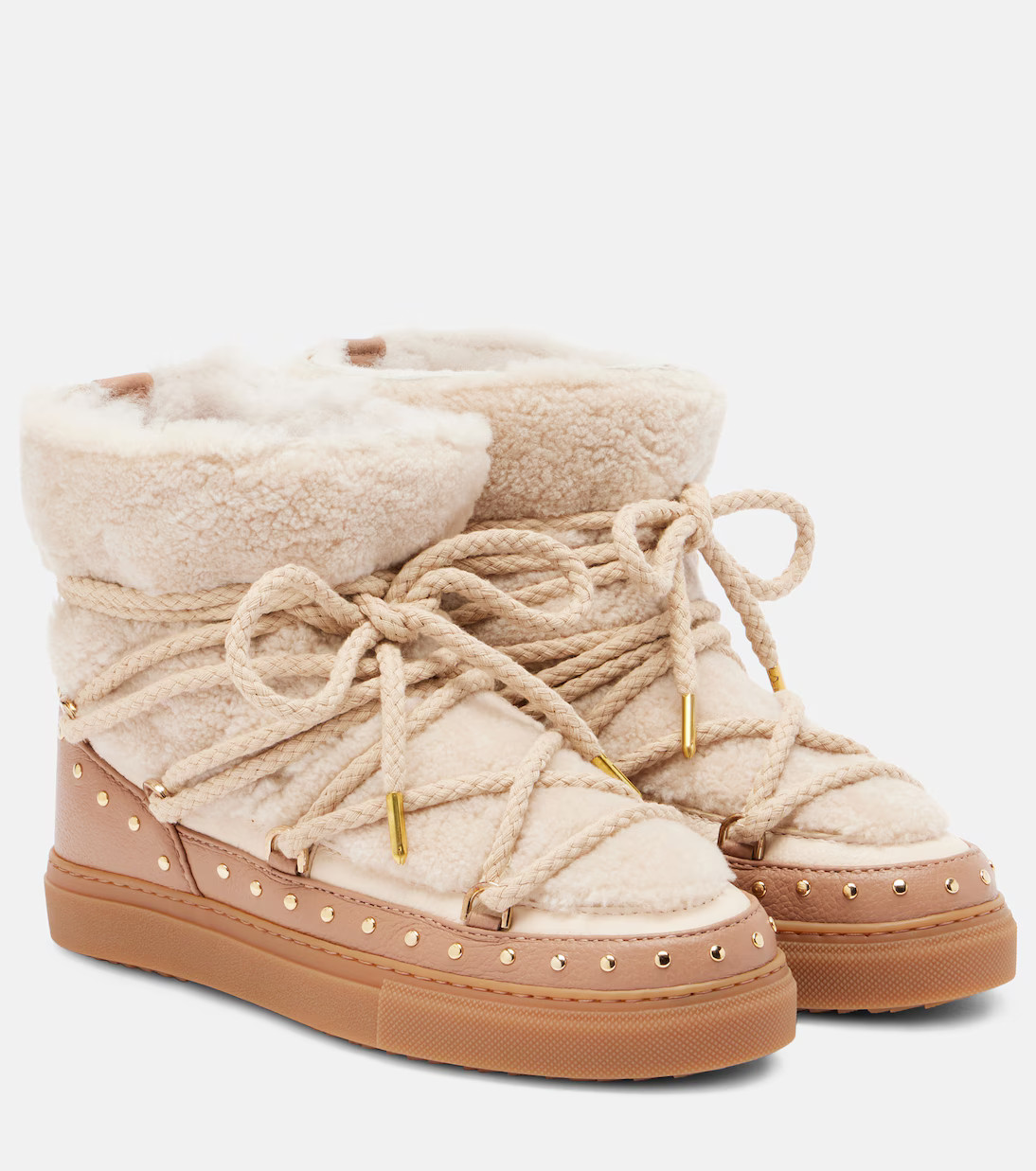 Curly Rock shearling and leather snow boots | Mytheresa (US/CA)