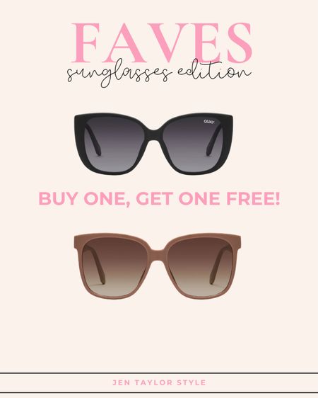Quay sunglasses are buy one, get one free! 🙌🏻 My favorite styles are Ever After (top) and Wide Awake (bottom). All their sunnies are comfortable and high quality! 

#LTKStyleTip #LTKSaleAlert #LTKFindsUnder100