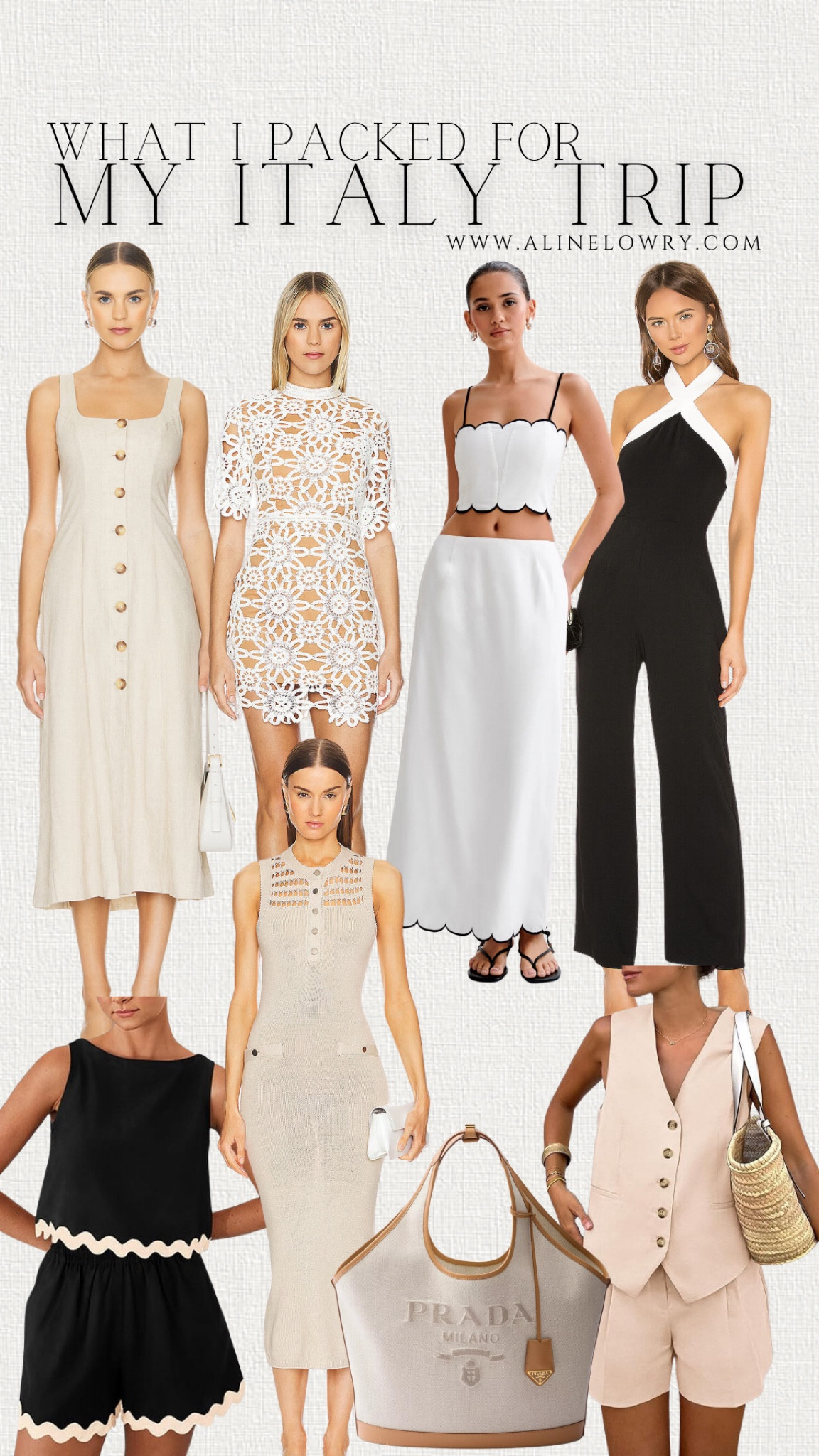 What I packed for my Italy trip. European summer outfits. Casual chic summer outfits. Elegant summer outfits. 

#LTKStyleTip #LTKU #LTKSeasonal